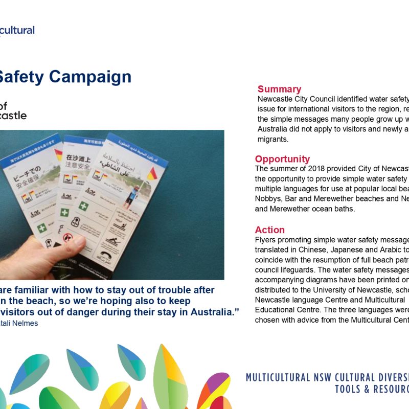 Water Safety Campaign – City of Newcastle