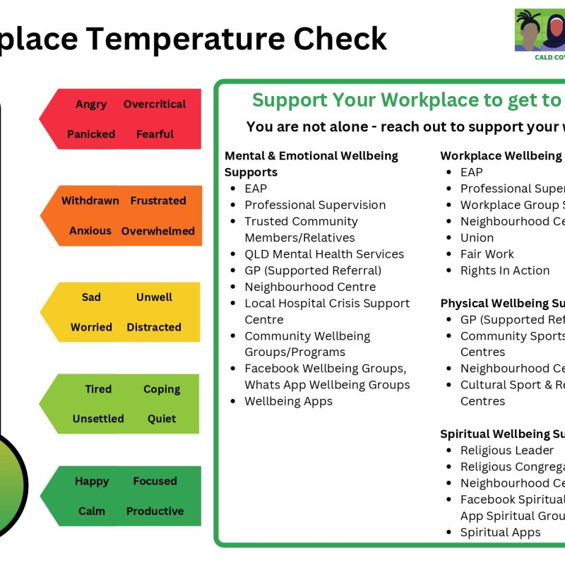 Workplace Temperature Check – Refugee Health Network Queensland